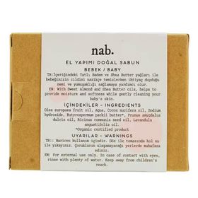 Nab. 100 gr Doğal El Yapımı Bebek Sabunu