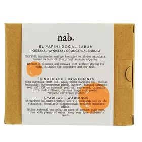Nab. 100 gr Doğal El Yapımı Portakal-Aynısefa Sabunu
