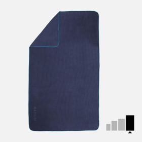 Nabaiji XL Fitilli Lacivert Mikrofiber Havlu