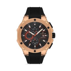 Nacar NC34-29B554-RBS1 Siyah Gold Erkek Saat