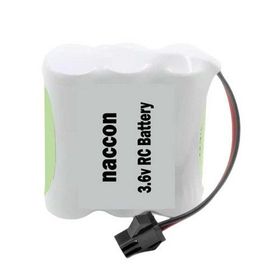 Naccon 3.6 V 1100 Mah Siyah Soketli Şarjlı Oyuncak AA Kalem Pil