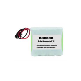 Naccon 4.8 V 1100 Mah Siyah Soketli Şarjlı Oyuncak AA Kalem Pil