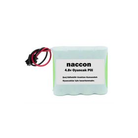 Naccon 4.8 V 1100 Mah Siyah Soketli Şarjlı Oyuncak AA Kalem Pil