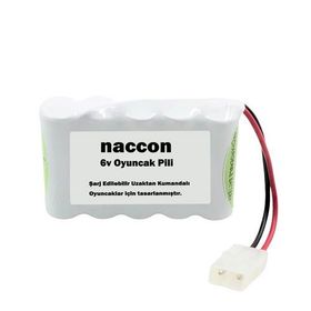 Naccon 6 V 1000 Mah Tamiya Soketli Şarjlı Oyuncak AA Kalem Pil