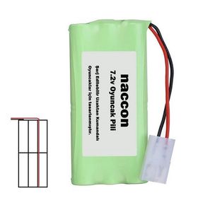 Naccon 7.2 V 1000 Mah Ucuca Tamiya Soketli Şarjlı Oyuncak 6'lı AA Kalem Pil