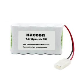 Naccon 7.2 V 1300 Mah Tamiya Soketli Şarjlı Oyuncak AA Kalem Pil