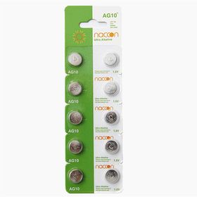 Naccon AG10 189 389 LR54 LR1130 10'lu Alkaline Düğme Pil
