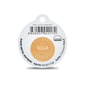 Nadir Gold 1 gr 22 Ayar Gram Külçe Altın