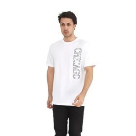 Naglita 118 Chicago Oversize Beyaz Erkek T-Shirt