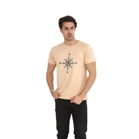 Naglita 118 Compass Regular Bej Erkek T-Shirt