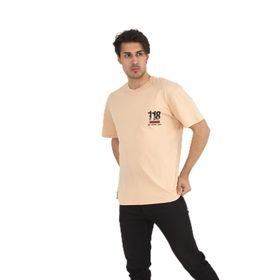 Naglita 118 Jeans Oversize Bej Erkek T-Shirt