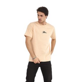 Naglita 118 Los Angeles Oversize Bej Erkek T-Shirt