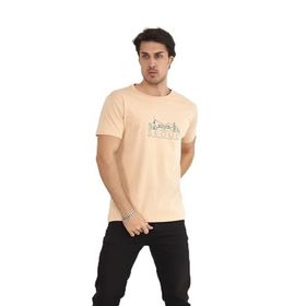 Naglita 118 Seoul Regular Bej Erkek T-Shirt