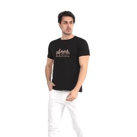 Naglita 118 Seoul Regular Siyah Erkek T-Shirt