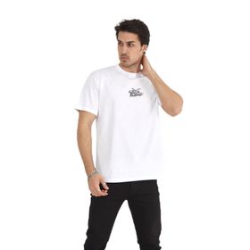 Naglita 118 Wild Oversize Beyaz Erkek T-Shirt