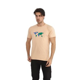 Naglita 118 World Regular Bej Erkek T-Shirt