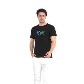 Naglita 118 World Regular Siyah Erkek T-Shirt