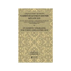 Nahifi Süleyman Efendi Külliyatı - Şaban Er