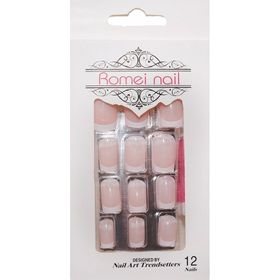 Nail 12'li French Pembe Takma Tırnak