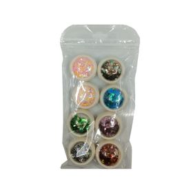 Nail Art Renkli 8 Adet T-164 Tırnak Süsleme Pulları