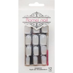 Nail Takma Tırnak 12'li - French Beyaz