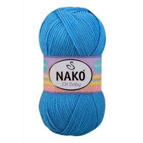 Nako 10119 Alaska Mavisi 100 gr Elit Baby El Örgü İpi