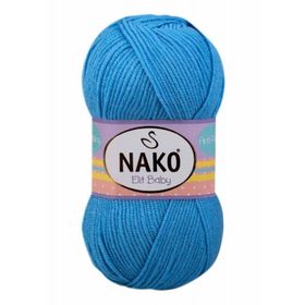 Nako 10119 Alaska Mavisi 100 gr Elit Baby El Örgü İpi