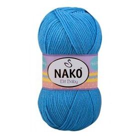 Nako 10119 Alaska Mavisi 100 gr Elit Baby El Örgü İpi