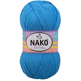 Nako 10119 Alaska Mavisi 100 gr Elit Baby El Örgü İpi