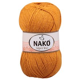 Nako 10129 Hardal Süper İnci 100 gr El Örgü İpi