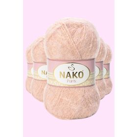 Nako 10390 Pudra Paris 5 Adet El Örgü İpi Yünü