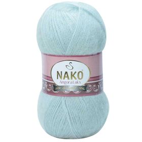 Nako 10471 Saraylı Mint Angora Lüks El Örgü İpi