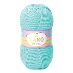 Nako 10535 Açık Turkuaz 100 gr Elit Baby El Örgü İpi