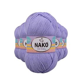 Nako 10625 5 Adet Seher Yeli Elite Baby El Örgü İpi Tüylenmeyen Bebek Yünü