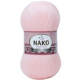 Nako 11502 Pembe 1 Adet Angora Lüks El Örgü İpi