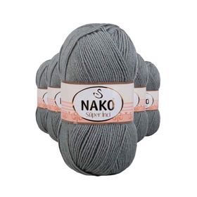 Nako 11537 5 Adet 100 gr Pastel Yeşil Süper İnci El Örgü İpi
