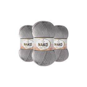 Nako 11538 Gri 100 grSüper İnci El Örgü İpi
