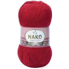 Nako 1175 Angora Koyu Kırmızı Lüks El Örgü İpi