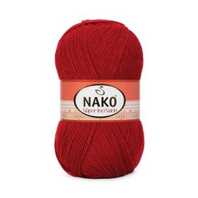 Nako 1175 Koyu Kırmızı Süper İnci 100 gr El Örgü İpi