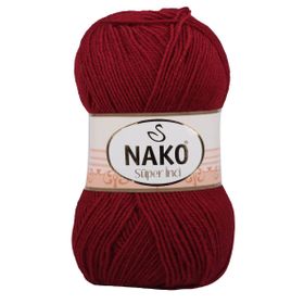 Nako 1175 Koyu Kırmızı Süper İnci 100 gr El Örgü İpi