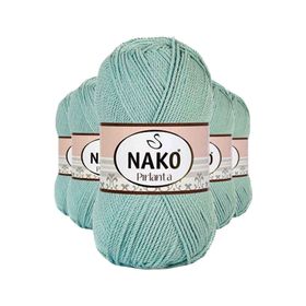 Nako 12297 5 Adet Çağla Yeşili Pırlanta Amigurumi El Örgü İpi Yünü