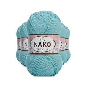 Nako 1297 Pırlanta Amigurumi 5 Adet Su Yeşili El Örgü İpi Yünü