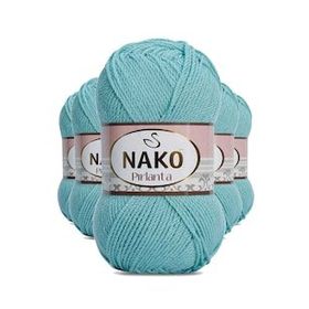 Nako 1297 Pırlanta Amigurumi 5 Adet Su Yeşili El Örgü İpi Yünü