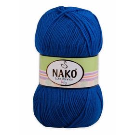 Nako 133 Prusya Mavisi 100 gr Lüks Minnoş El Örgü İpi