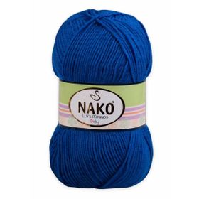 Nako 133 Prusya Mavisi 100 gr Lüks Minnoş El Örgü İpi