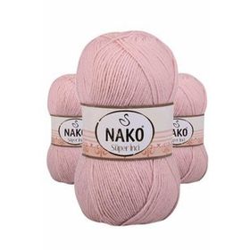 Nako 1479 Açık Pudra Süper İnci 100 gr El Örgü İpi