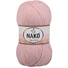 Nako 1479 Açık Pudra Süper İnci 100 gr El Örgü İpi