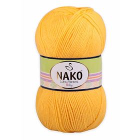 Nako 184 Sarı 100 gr Lüks Minnoş El Örgü İpi