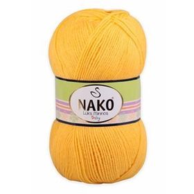 Nako 184 Sarı 100 gr Lüks Minnoş El Örgü İpi