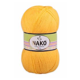 Nako 184 Sarı 100 gr Lüks Minnoş El Örgü İpi